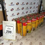 12 LATAS DE REMOVEDORES DE TINTAS E TEXTURAS DE 900ML CADA. (NO ESTADO) ATENÇÃO! FAZER A VISITAÇÃO ANTES DE ARREMATAR, NÃO SABEMOS SE FUNCIONA, LEILÃO NÃO TEM GARANTIA E NEM DEVOLUÇÃO, SUJEITO A POSSÍVEIS AVARIAS VISÍVEIS/OCULTAS E/OU AUSÊNCIA DE COMPONENTES.