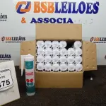 12 UNIDADES DE SILICONE ACÉTICO INCOLOR DE 240G CADA MARCA MONUMENTAL. (NO ESTADO) ATENÇÃO! FAZER A VISITAÇÃO ANTES DE ARREMATAR, NÃO SABEMOS SE FUNCIONA, LEILÃO NÃO TEM GARANTIA E NEM DEVOLUÇÃO, SUJEITO A POSSÍVEIS AVARIAS VISÍVEIS/OCULTAS E/OU AUSÊNCIA DE COMPONENTES.