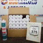 12 UNIDADES DE SILICONE ACÉTICO INCOLOR DE 240G CADA MARCA MONUMENTAL. (NO ESTADO) ATENÇÃO! FAZER A VISITAÇÃO ANTES DE ARREMATAR, NÃO SABEMOS SE FUNCIONA, LEILÃO NÃO TEM GARANTIA E NEM DEVOLUÇÃO, SUJEITO A POSSÍVEIS AVARIAS VISÍVEIS/OCULTAS E/OU AUSÊNCIA DE COMPONENTES.