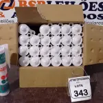 12 UNIDADES DE SILICONE ACÉTICO INCOLOR DE 240G CADA MARCA MONUMENTAL. (NO ESTADO) ATENÇÃO! FAZER A VISITAÇÃO ANTES DE ARREMATAR, NÃO SABEMOS SE FUNCIONA, LEILÃO NÃO TEM GARANTIA E NEM DEVOLUÇÃO, SUJEITO A POSSÍVEIS AVARIAS VISÍVEIS/OCULTAS E/OU AUSÊNCIA DE COMPONENTES.