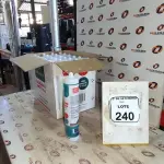12 UNIDADES DE SILICONE ACÉTICO INCOLOR DE 240G CADA MARCA MONUMENTAL. (NO ESTADO) ATENÇÃO! FAZER A VISITAÇÃO ANTES DE ARREMATAR, NÃO SABEMOS SE FUNCIONA, LEILÃO NÃO TEM GARANTIA E NEM DEVOLUÇÃO, SUJEITO A POSSÍVEIS AVARIAS VISÍVEIS/OCULTAS E/OU AUSÊNCIA DE COMPONENTES.