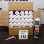 12 UNIDADES DE SILICONE ACÉTICO INCOLOR DE 240G CADA MARCA MONUMENTAL. (NO ESTADO) ATENÇÃO! FAZER A VISITAÇÃO ANTES DE ARREMATAR, NÃO SABEMOS SE FUNCIONA, LEILÃO NÃO TEM GARANTIA E NEM DEVOLUÇÃO, SUJEITO A POSSÍVEIS AVARIAS VISÍVEIS/OCULTAS E/OU AUSÊNCIA DE COMPONENTES.