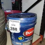 01 BALDE DE TINTA ACRÍLICA STANDARD NA COR CÉU DE VERÃO FOSCO DE 16L MARCA DUCRYL. (NO ESTADO) ATENÇÃO! FAZER A VISITAÇÃO ANTES DE ARREMATAR, NÃO SABEMOS SE FUNCIONA, LEILÃO NÃO TEM GARANTIA E NEM DEVOLUÇÃO, SUJEITO A POSSÍVEIS AVARIAS VISÍVEIS/OCULTAS E/OU AUSÊNCIA DE COMPONENTES.