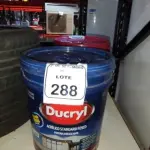 01 BALDE DE TINTA ACRÍLICA STANDARD NA COR CÉU DE VERÃO FOSCO DE 16L MARCA DUCRYL. (NO ESTADO) ATENÇÃO! FAZER A VISITAÇÃO ANTES DE ARREMATAR, NÃO SABEMOS SE FUNCIONA, LEILÃO NÃO TEM GARANTIA E NEM DEVOLUÇÃO, SUJEITO A POSSÍVEIS AVARIAS VISÍVEIS/OCULTAS E/OU AUSÊNCIA DE COMPONENTES.