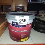 01 BALDE DE TINTA PVA NA COR BRANCA DE 16L MARCA MISTERLAR. (NO ESTADO) ATENÇÃO! FAZER A VISITAÇÃO ANTES DE ARREMATAR, NÃO SABEMOS SE FUNCIONA, LEILÃO NÃO TEM GARANTIA E NEM DEVOLUÇÃO, SUJEITO A POSSÍVEIS AVARIAS VISÍVEIS/OCULTAS E/OU AUSÊNCIA DE COMPONENTES.