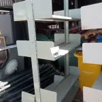 01 ESTANTE DE FERRO. (NO ESTADO) ATENÇÃO! FAZER A VISITAÇÃO ANTES DE ARREMATAR, NÃO SABEMOS SE FUNCIONA, LEILÃO NÃO TEM GARANTIA E NEM DEVOLUÇÃO, SUJEITO A POSSÍVEIS AVARIAS VISÍVEIS/OCULTAS E/OU AUSÊNCIA DE COMPONENTES.