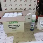 12 UNIDADES DE ESPUMA PU EXPANSIVA COM 500ML CADA MARCA EIXO NOBRE. (NO ESTADO) ATENÇÃO! FAZER A VISITAÇÃO ANTES DE ARREMATAR, NÃO SABEMOS SE FUNCIONA, LEILÃO NÃO TEM GARANTIA E NEM DEVOLUÇÃO, SUJEITO A POSSÍVEIS AVARIAS VISÍVEIS/OCULTAS E/OU AUSÊNCIA DE COMPONENTES.