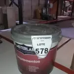 01 BALDE DE TINTA PVA NA COR AREIA DE 14L MARCA MISTERLAR. (NO ESTADO) ATENÇÃO! FAZER A VISITAÇÃO ANTES DE ARREMATAR, NÃO SABEMOS SE FUNCIONA, LEILÃO NÃO TEM GARANTIA E NEM DEVOLUÇÃO, SUJEITO A POSSÍVEIS AVARIAS VISÍVEIS/OCULTAS E/OU AUSÊNCIA DE COMPONENTES.