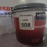 01 BALDE DE TINTA PVA NA COR BRANCA DE 14L MARCA MISTERLAR. (NO ESTADO) ATENÇÃO! FAZER A VISITAÇÃO ANTES DE ARREMATAR, NÃO SABEMOS SE FUNCIONA, LEILÃO NÃO TEM GARANTIA E NEM DEVOLUÇÃO, SUJEITO A POSSÍVEIS AVARIAS VISÍVEIS/OCULTAS E/OU AUSÊNCIA DE COMPONENTES.