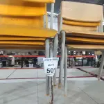 06 CADEIRAS INFANTIS NA COR AMARELA. (NO ESTADO) ATENÇÃO! FAZER A VISITAÇÃO ANTES DE ARREMATAR, NÃO SABEMOS SE FUNCIONA, LEILÃO NÃO TEM GARANTIA E NEM DEVOLUÇÃO, SUJEITO A POSSÍVEIS AVARIAS VISÍVEIS/OCULTAS E/OU AUSÊNCIA DE COMPONENTES.