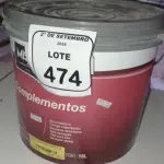 01 BALDE DE TINTA PVA NA COR MARFIM DE 16L MARCA MISTERLAR. (NO ESTADO) ATENÇÃO! FAZER A VISITAÇÃO ANTES DE ARREMATAR, NÃO SABEMOS SE FUNCIONA, LEILÃO NÃO TEM GARANTIA E NEM DEVOLUÇÃO, SUJEITO A POSSÍVEIS AVARIAS VISÍVEIS/OCULTAS E/OU AUSÊNCIA DE COMPONENTES.