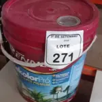 01 BALDE DE TINTA DE ACRÍLICA SUPER PREMIUM 16L NA COR BASE MÉDIA SEMIBRILHO MARCA RENNER.  (NO ESTADO) ATENÇÃO! FAZER A VISITAÇÃO ANTES DE ARREMATAR, NÃO SABEMOS SE FUNCIONA, LEILÃO NÃO TEM GARANTIA E NEM DEVOLUÇÃO, SUJEITO A POSSÍVEIS AVARIAS VISÍVEIS/OCULTAS E/OU AUSÊNCIA DE COMPONENTES.