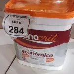 01 BALDE DE TINTA ECONÔMICA DE 16L NA COR BRANCO NEVE MARCA RENOCRIL. (NO ESTADO) ATENÇÃO! FAZER A VISITAÇÃO ANTES DE ARREMATAR, NÃO SABEMOS SE FUNCIONA, LEILÃO NÃO TEM GARANTIA E NEM DEVOLUÇÃO, SUJEITO A POSSÍVEIS AVARIAS VISÍVEIS/OCULTAS E/OU AUSÊNCIA DE COMPONENTES.