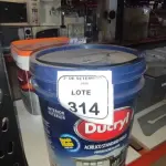 01 BALDE DE TINTA ACRÍLICA NA COR ROSA NUDE DE 18L MARCA DUCRYL. (NO ESTADO) ATENÇÃO! FAZER A VISITAÇÃO ANTES DE ARREMATAR, NÃO SABEMOS SE FUNCIONA, LEILÃO NÃO TEM GARANTIA E NEM DEVOLUÇÃO, SUJEITO A POSSÍVEIS AVARIAS VISÍVEIS/OCULTAS E/OU AUSÊNCIA DE COMPONENTES.