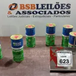 06 LATAS DE DILUENTE THINER 16 DE 900ML CADA MARCA EIXO NOBRE. (NO ESTADO) ATENÇÃO! FAZER A VISITAÇÃO ANTES DE ARREMATAR, NÃO SABEMOS SE FUNCIONA, LEILÃO NÃO TEM GARANTIA E NEM DEVOLUÇÃO, SUJEITO A POSSÍVEIS AVARIAS VISÍVEIS/OCULTAS E/OU AUSÊNCIA DE COMPONENTES.