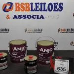 01 LATA DE EPÓXI PDA BRANCO BASE SOLVENTE 2,7L MARCA ANJO TINTAS E 01 LATA DE CATALISADOR ALTA PERFORMACE 900ML MARCA ANJO TINTAS. (NO ESTADO) ATENÇÃO! FAZER A VISITAÇÃO ANTES DE ARREMATAR, NÃO SABEMOS SE FUNCIONA, LEILÃO NÃO TEM GARANTIA E NEM DEVOLUÇÃO, SUJEITO A POSSÍVEIS AVARIAS VISÍVEIS/OCULTAS E/OU AUSÊNCIA DE COMPONENTES.
