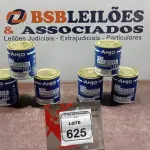 06 LATAS DE TINTA POLIÉSTER DE 900ML CADA MARCA ANJO TINTAS. (NO ESTADO) ATENÇÃO! FAZER A VISITAÇÃO ANTES DE ARREMATAR, NÃO SABEMOS SE FUNCIONA, LEILÃO NÃO TEM GARANTIA E NEM DEVOLUÇÃO, SUJEITO A POSSÍVEIS AVARIAS VISÍVEIS/OCULTAS E/OU AUSÊNCIA DE COMPONENTES.