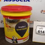 01 BALDE DE ADITIVO PARA ARGAMASSA DE 18L TECPLUS 1 MARCA QUARTZOLIT. (NO ESTADO) ATENÇÃO! FAZER A VISITAÇÃO ANTES DE ARREMATAR, NÃO SABEMOS SE FUNCIONA, LEILÃO NÃO TEM GARANTIA E NEM DEVOLUÇÃO, SUJEITO A POSSÍVEIS AVARIAS VISÍVEIS/OCULTAS E/OU AUSÊNCIA DE COMPONENTES.