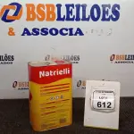 01 LATA DE SOLVENTE NATRI-RAZ PREMIUM DE 5L MARCA NATRIELLI. (NO ESTADO) ATENÇÃO! FAZER A VISITAÇÃO ANTES DE ARREMATAR, NÃO SABEMOS SE FUNCIONA, LEILÃO NÃO TEM GARANTIA E NEM DEVOLUÇÃO, SUJEITO A POSSÍVEIS AVARIAS VISÍVEIS/OCULTAS E/OU AUSÊNCIA DE COMPONENTES.