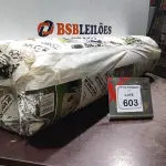 01 ROLO DE LONA PLÁSTICA DUPLA FACE PRETO E BRANCO 8X50-40KG. (NO ESTADO) ATENÇÃO! FAZER A VISITAÇÃO ANTES DE ARREMATAR, NÃO SABEMOS SE FUNCIONA, LEILÃO NÃO TEM GARANTIA E NEM DEVOLUÇÃO, SUJEITO A POSSÍVEIS AVARIAS VISÍVEIS/OCULTAS E/OU AUSÊNCIA DE COMPONENTES.