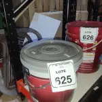 01 BALDE DE TINTA PVA NA COR BRANCA DE 14L MARCA MISTERLAR. (NO ESTADO) ATENÇÃO! FAZER A VISITAÇÃO ANTES DE ARREMATAR, NÃO SABEMOS SE FUNCIONA, LEILÃO NÃO TEM GARANTIA E NEM DEVOLUÇÃO, SUJEITO A POSSÍVEIS AVARIAS VISÍVEIS/OCULTAS E/OU AUSÊNCIA DE COMPONENTES.