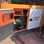 01 GERADOR MODELO ND3000ES3 A DIESEL 30KVA MARCA NAGANO. (NO ESTADO) ATENÇÃO! FAZER A VISITAÇÃO ANTES DE ARREMATAR, NÃO SABEMOS SE FUNCIONA, LEILÃO NÃO TEM GARANTIA E NEM DEVOLUÇÃO, SUJEITO A POSSÍVEIS AVARIAS VISÍVEIS/OCULTAS E/OU AUSÊNCIA DE COMPONENTES.