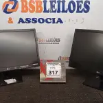 02 MONITORES MARCA LG. (NO ESTADO) ATENÇÃO! FAZER A VISITAÇÃO ANTES DE ARREMATAR, NÃO SABEMOS SE FUNCIONA, LEILÃO NÃO TEM GARANTIA E NEM DEVOLUÇÃO, SUJEITO A POSSÍVEIS AVARIAS VISÍVEIS/OCULTAS E/OU AUSÊNCIA DE COMPONENTES.